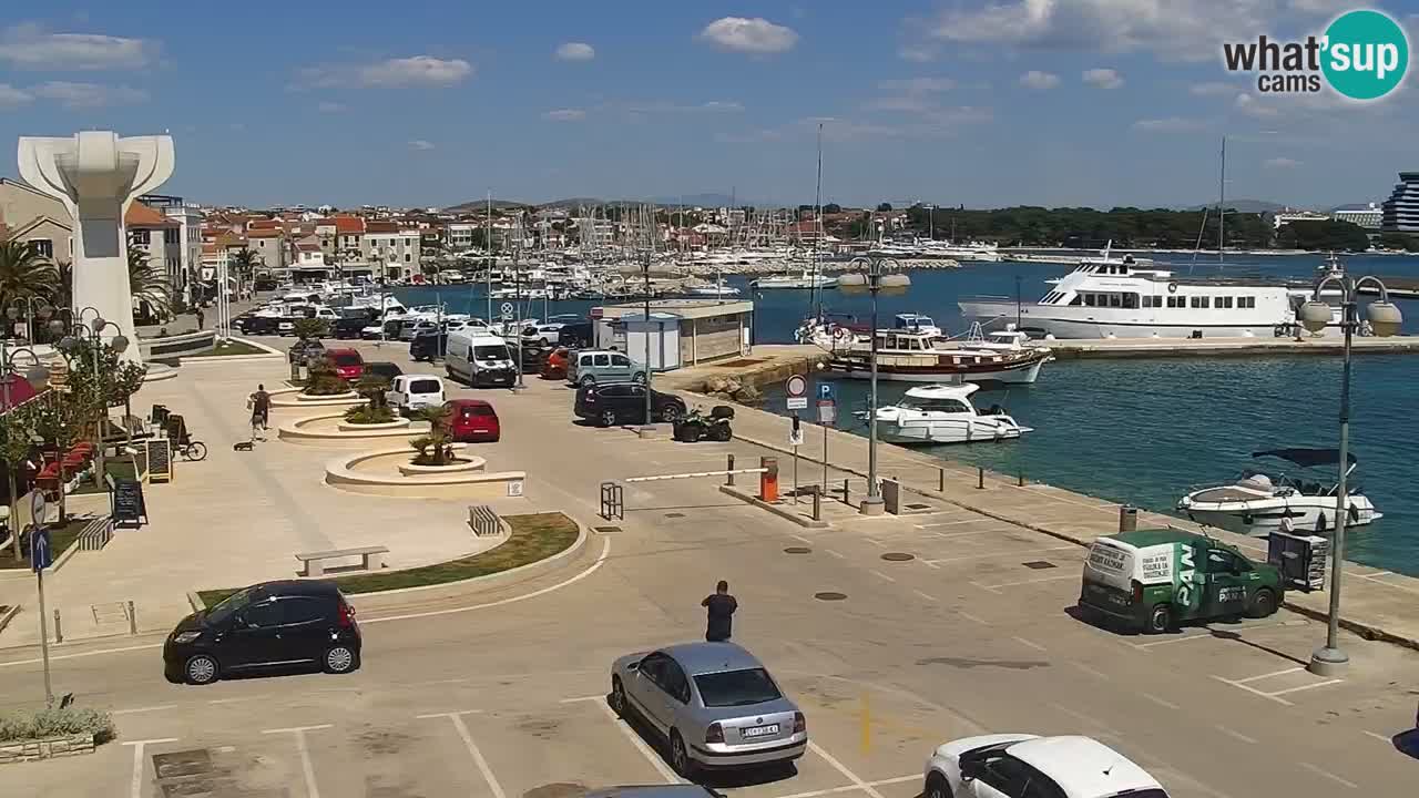 Vodice Live webcam – marina and  seafront
