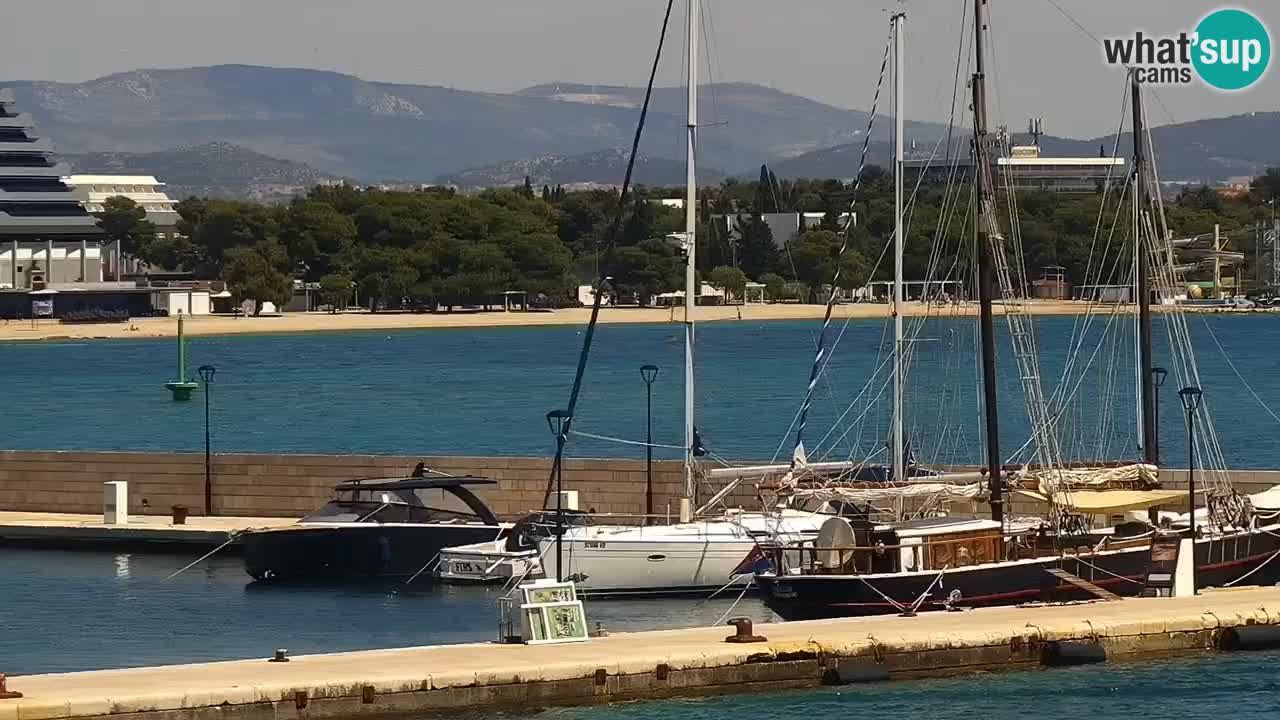 Vodice Live webcam – marina and  seafront