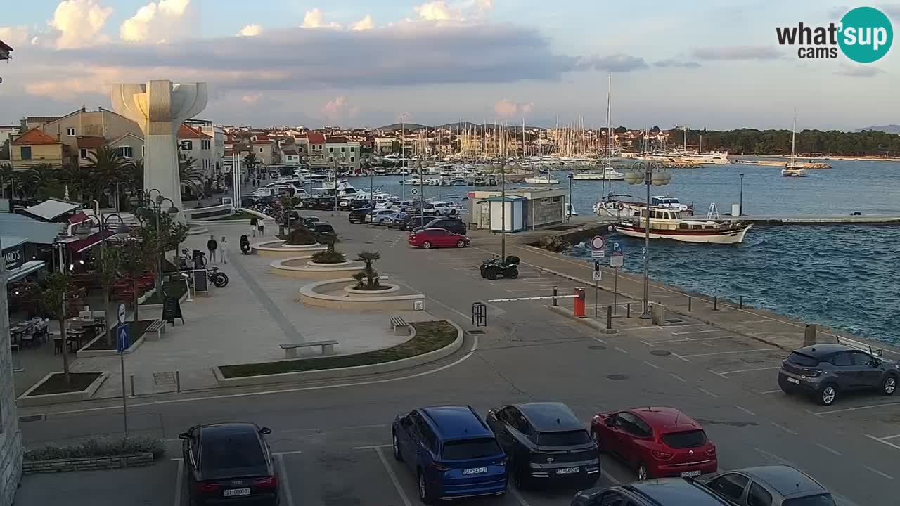 Vodice Live webcam – marina and  seafront
