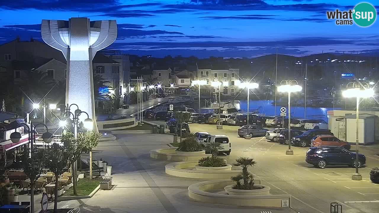Vodice web kamera – marina i riva