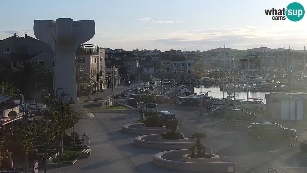 Vodice web kamera – marina i riva