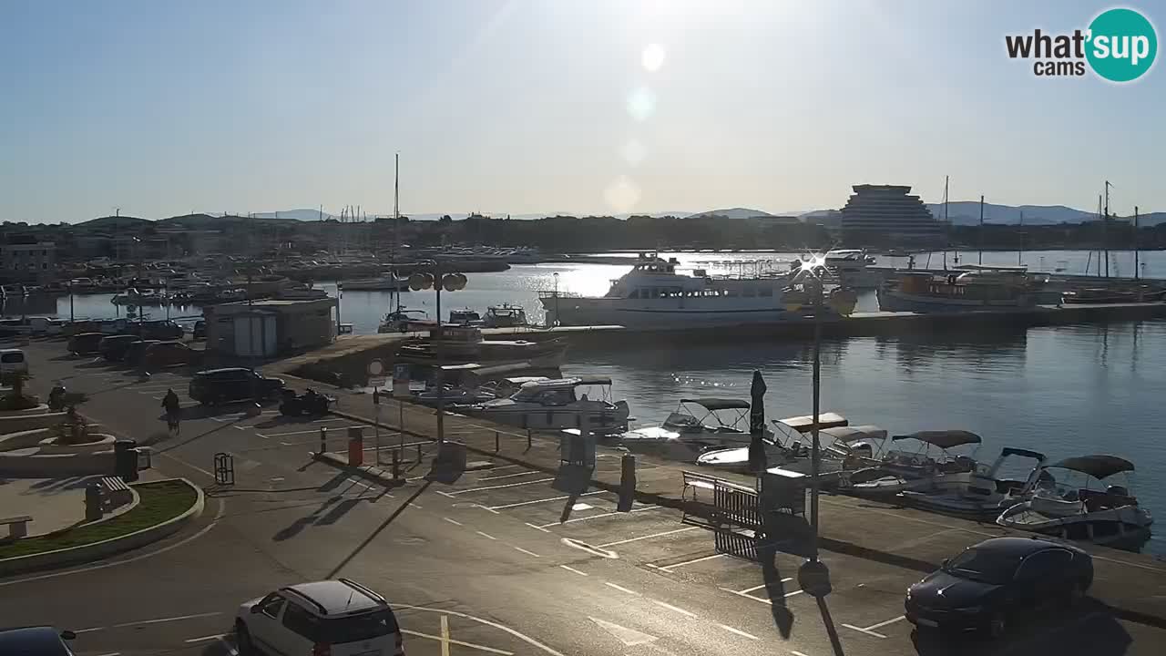 Vodice Live webcam – marina and  seafront