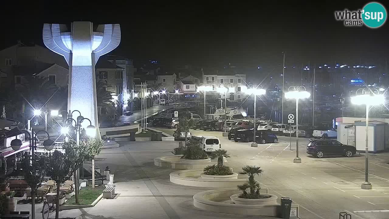Vodice Live webcam – marina and  seafront