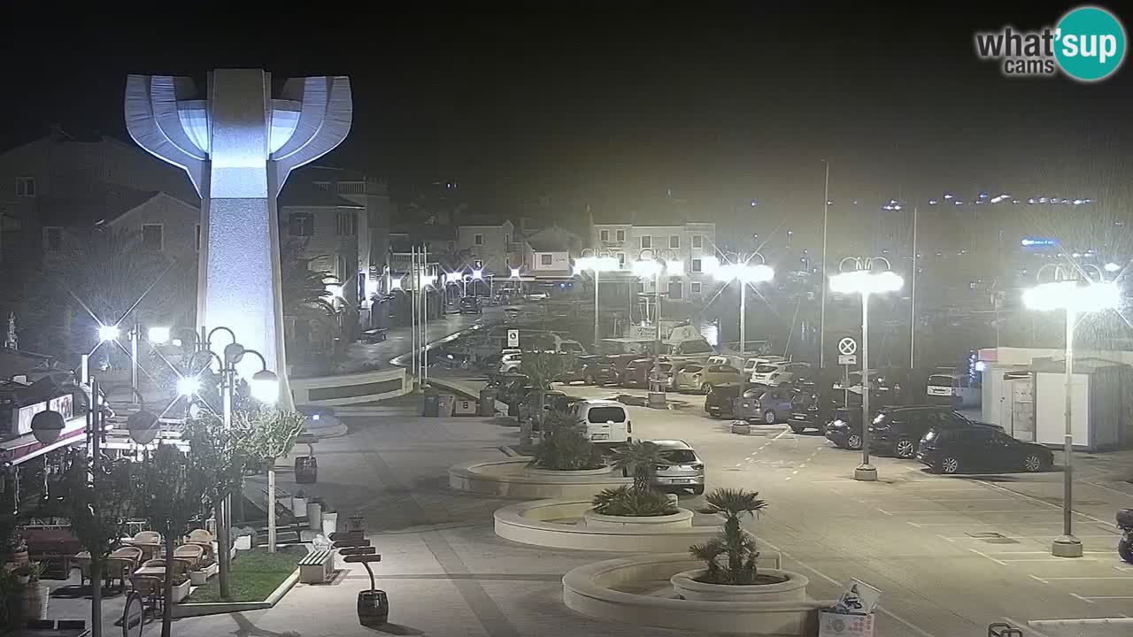 Vodice Live webcam – marina and  seafront