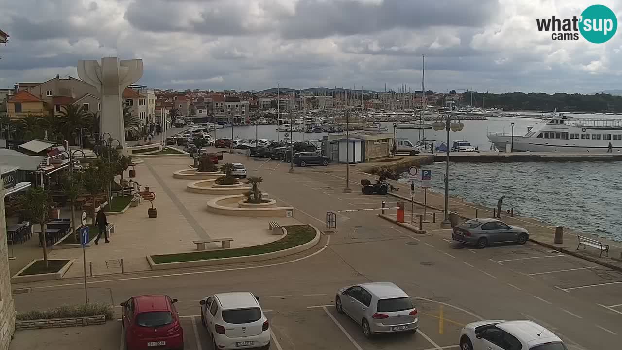 Vodice Live webcam – marina and  seafront