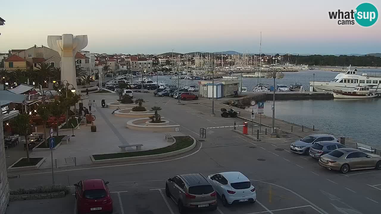Vodice Live webcam – marina and  seafront
