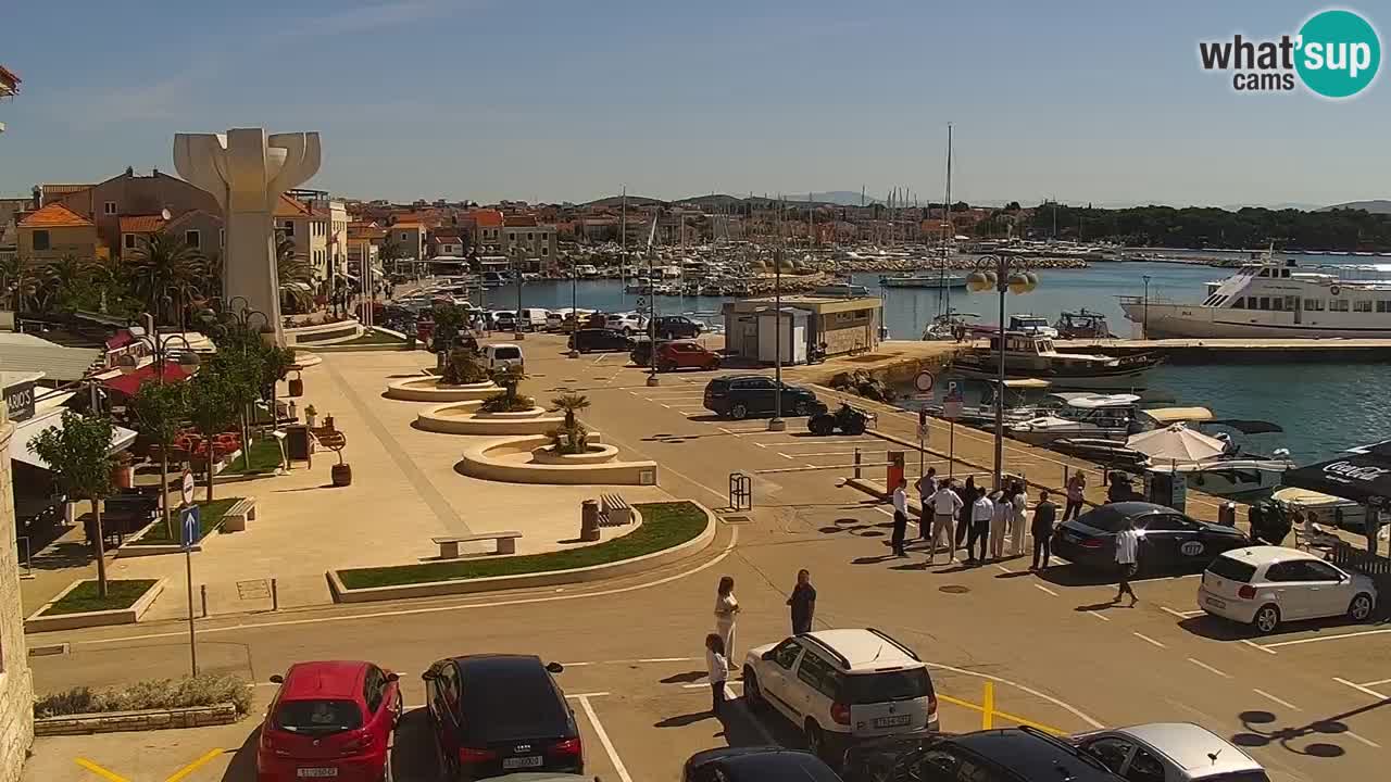 Vodice Live webcam – marina and  seafront