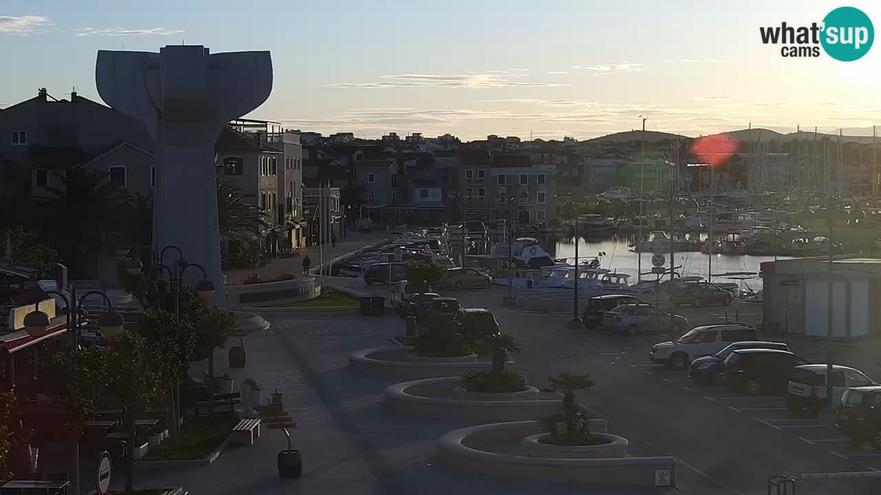 Vodice web kamera – marina i riva