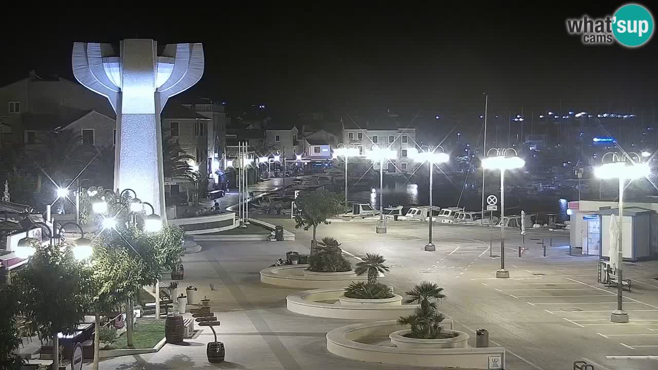 Vodice Live webcam – marina and  seafront
