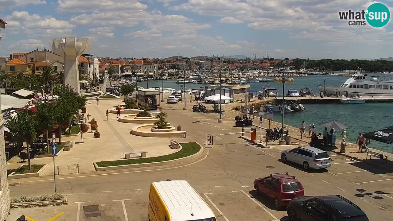 Vodice Live webcam – marina and  seafront