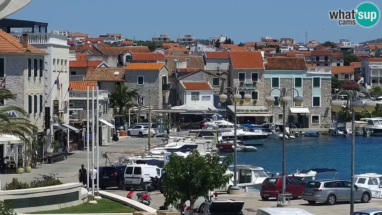 Vodice Live webcam – marina and  seafront