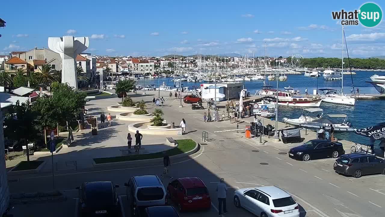 Vodice Live webcam – marina and  seafront