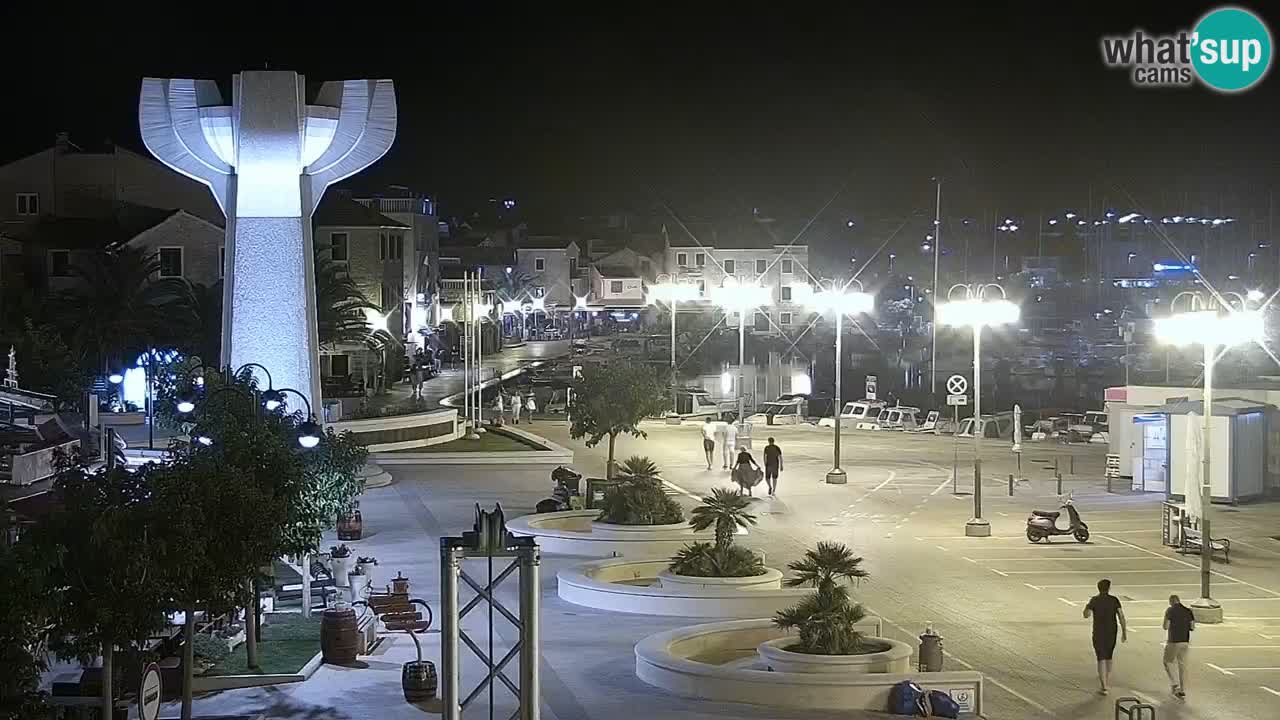 Vodice Live webcam – marina and  seafront