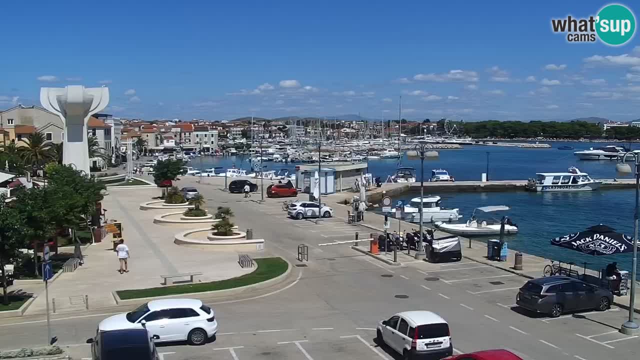 Vodice Live webcam – marina and  seafront