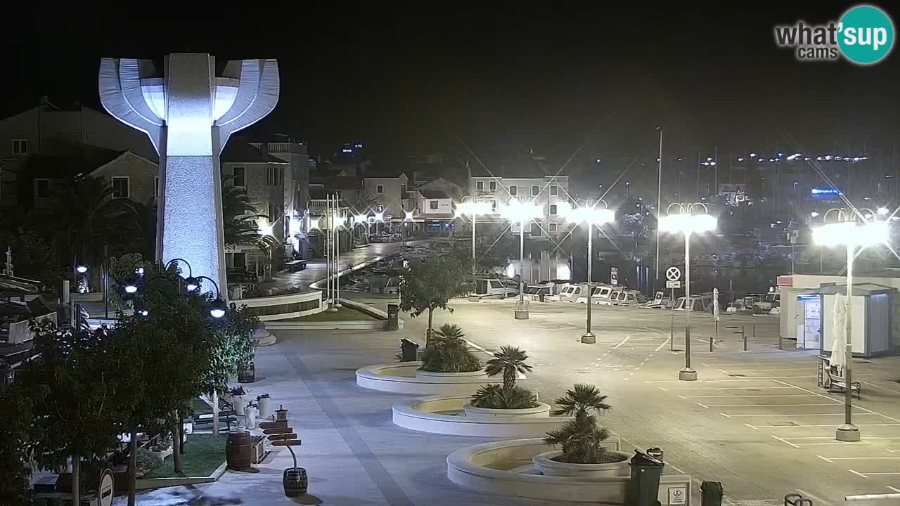Vodice Live webcam – marina and  seafront