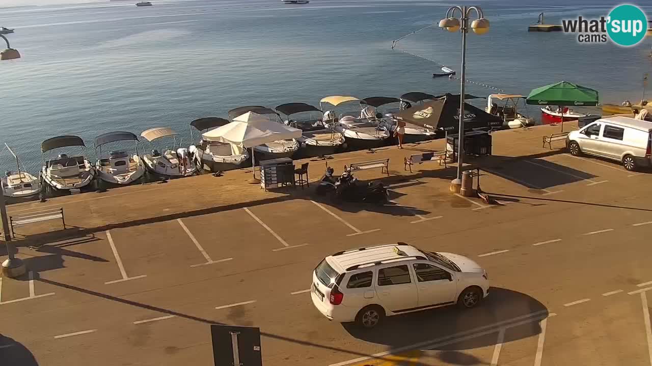 Vodice Live webcam – marina and  seafront
