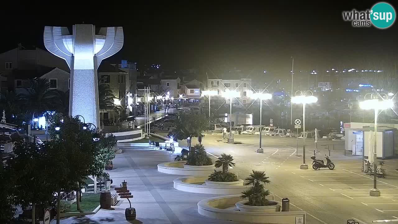Vodice Live webcam – marina and  seafront