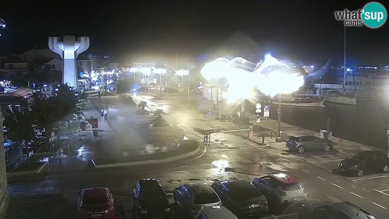 Vodice Live webcam – marina and  seafront