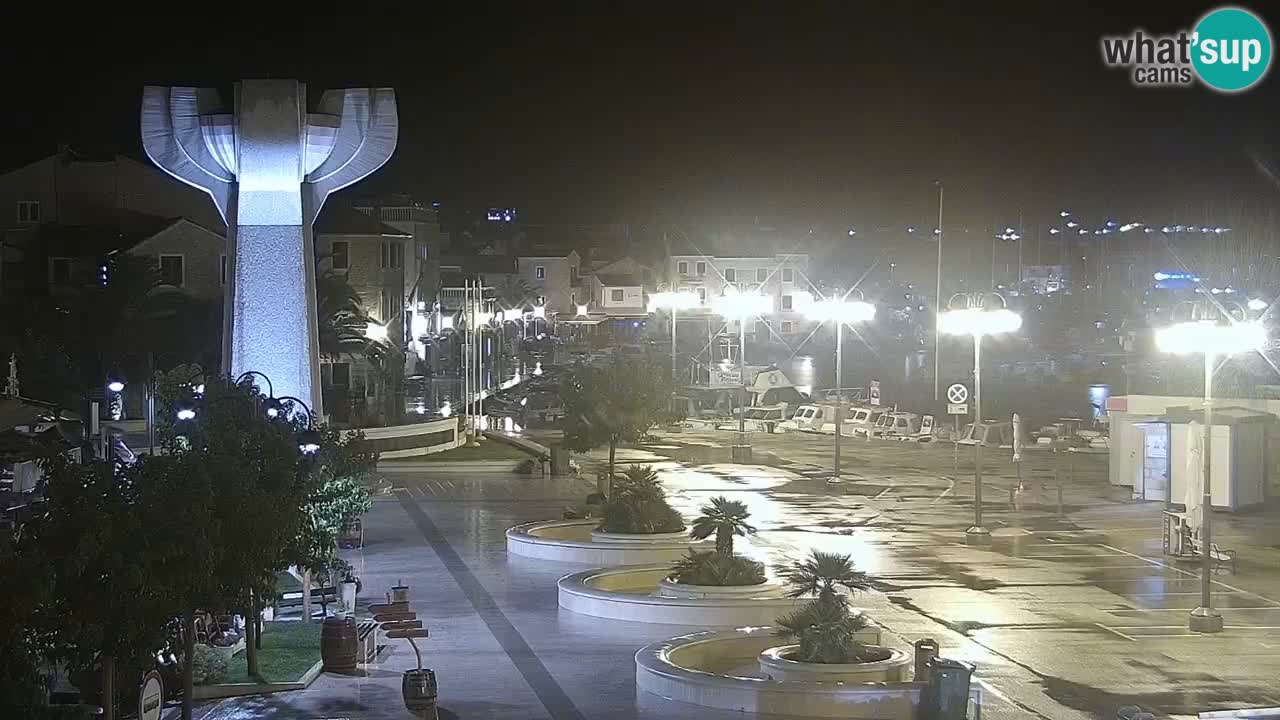 Vodice Live webcam – marina and  seafront