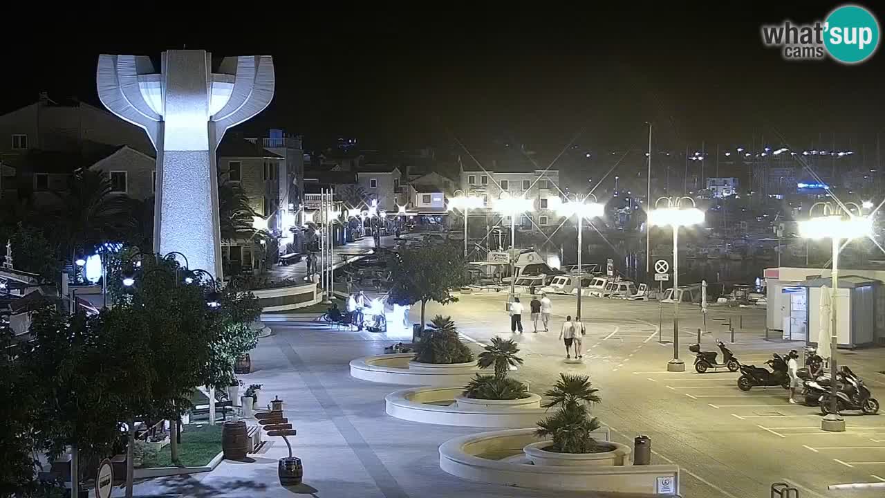 Vodice Live webcam – marina and  seafront