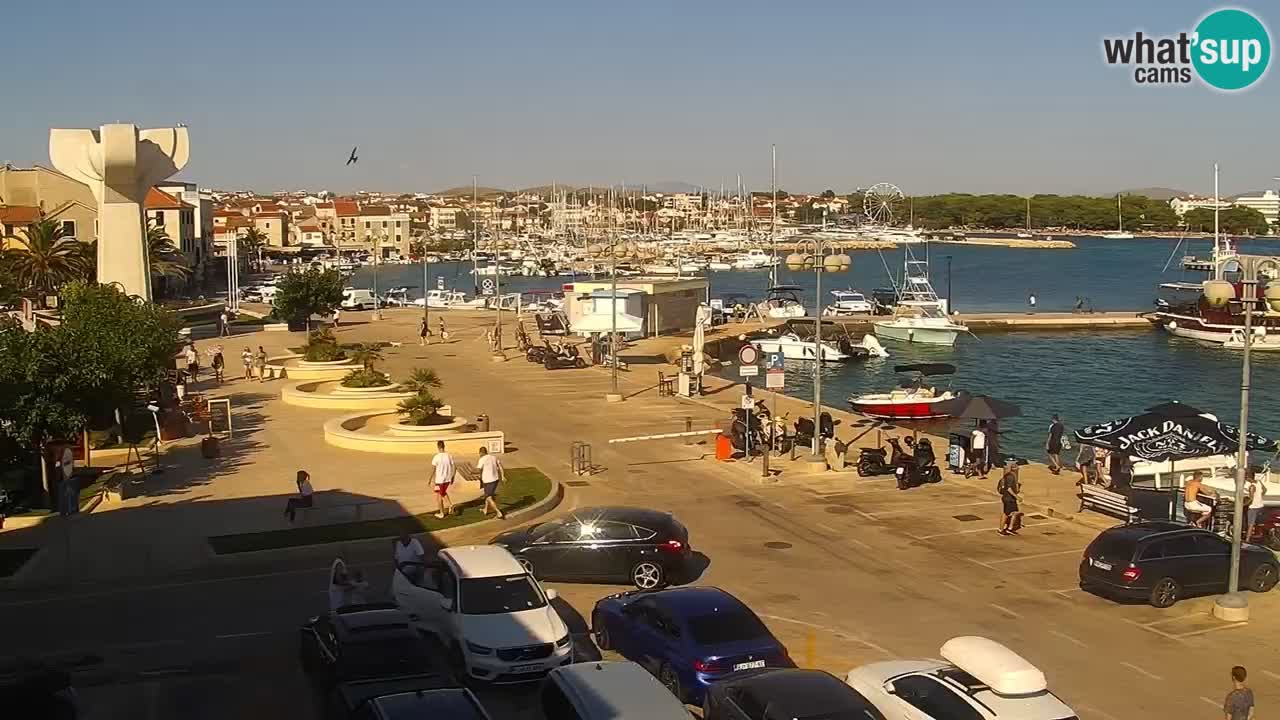 Vodice Live webcam – marina and  seafront