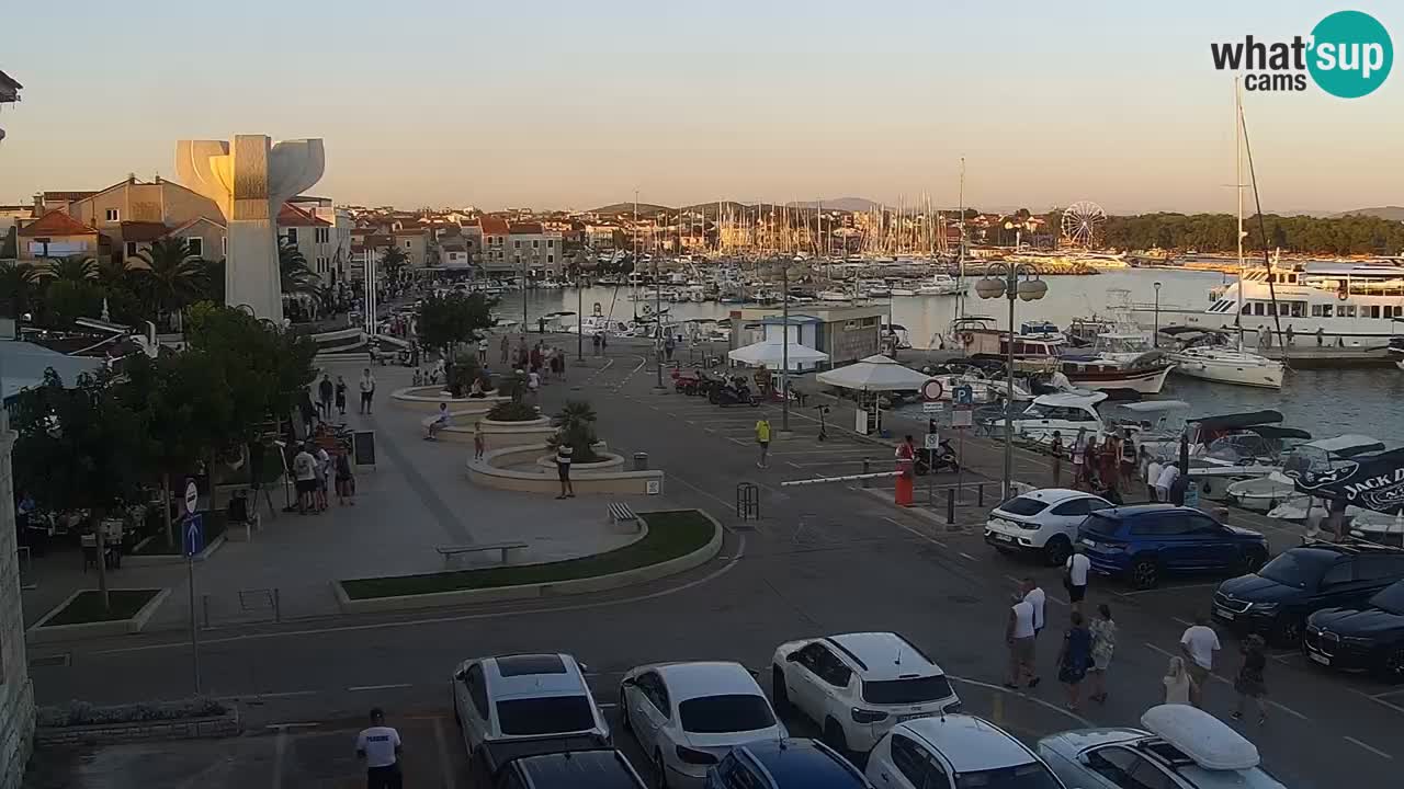 Vodice Live webcam – marina and  seafront