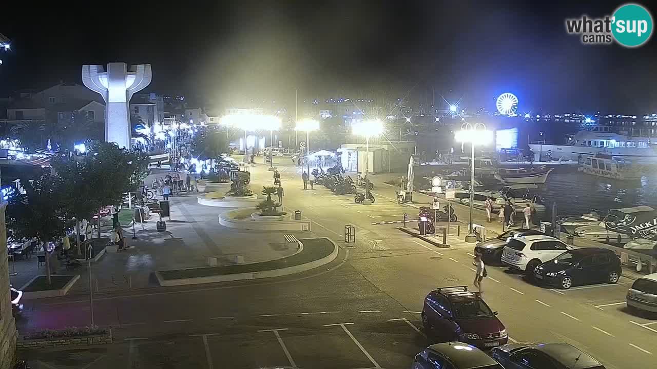 Vodice Live webcam – marina and  seafront