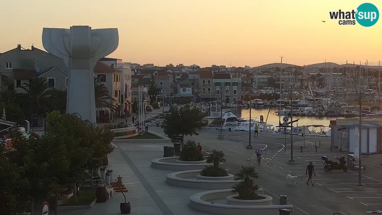 Vodice webcam live – front de mer