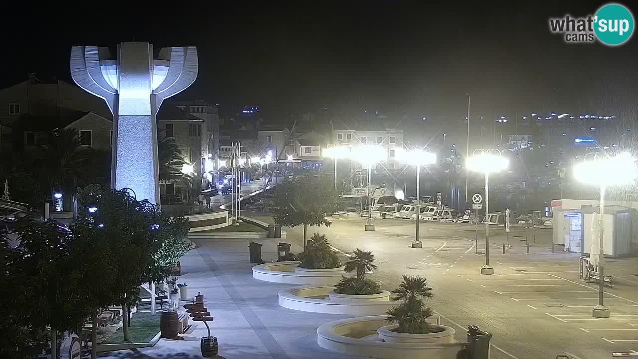 Vodice Live webcam – marina and  seafront