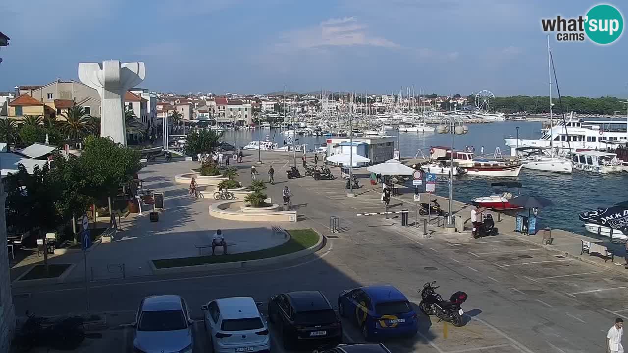 Vodice Live webcam – marina and  seafront