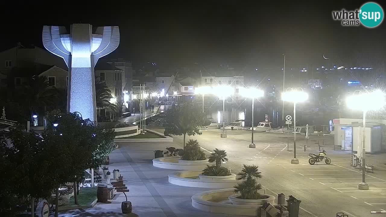 Vodice Live webcam – marina and  seafront