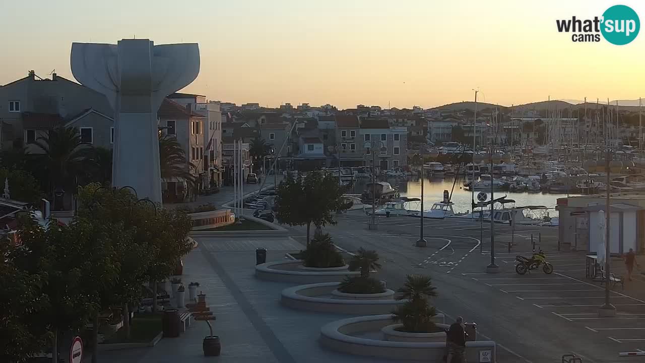 Vodice web kamera – marina i riva