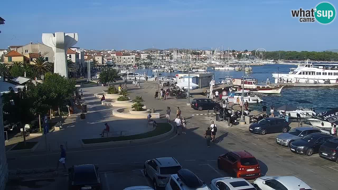 Vodice Live webcam – marina and  seafront