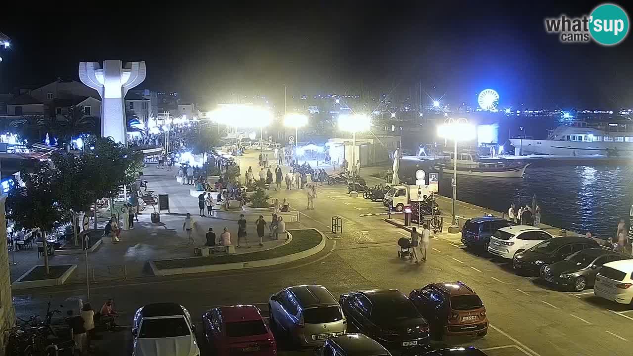 Vodice webcam live – front de mer