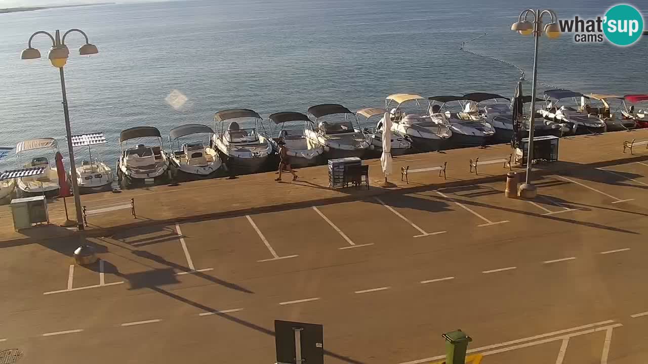 Vodice Live webcam – marina and  seafront