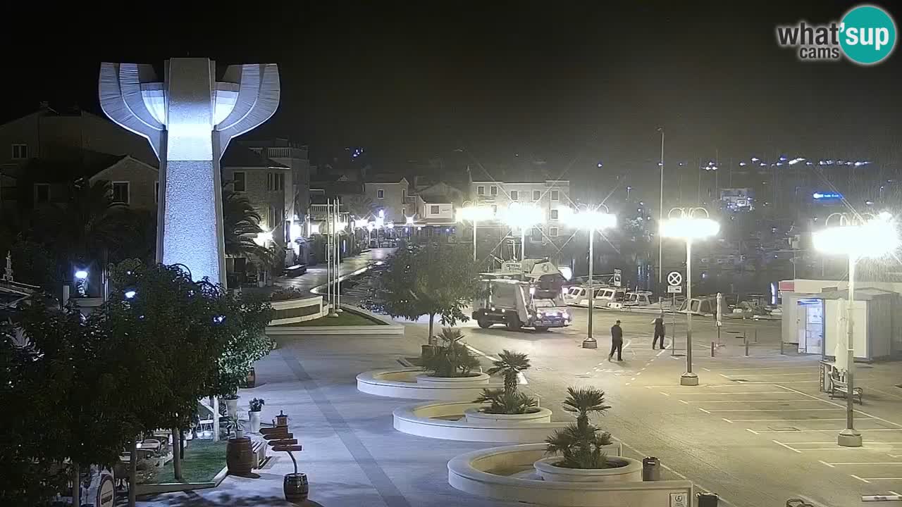 Vodice Live webcam – marina and  seafront