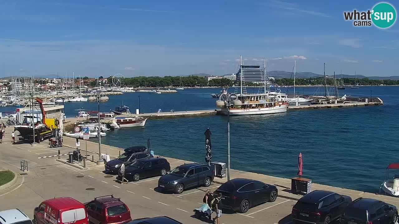 Vodice Live webcam – marina and  seafront