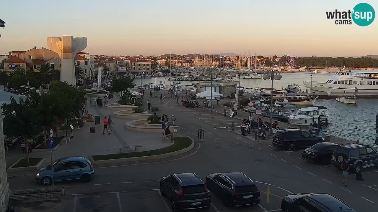 Vodice Live webcam – marina and  seafront