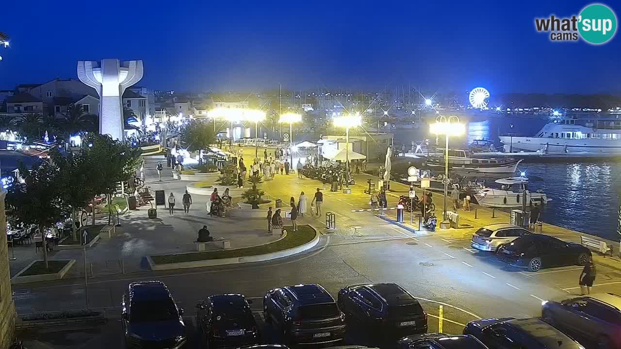 Vodice spletna kamera – marina in riva