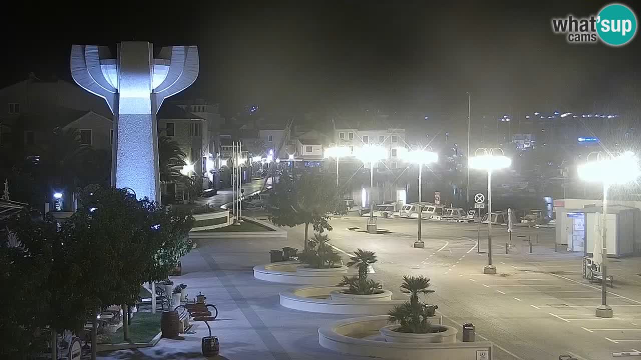Vodice Live webcam – marina and  seafront