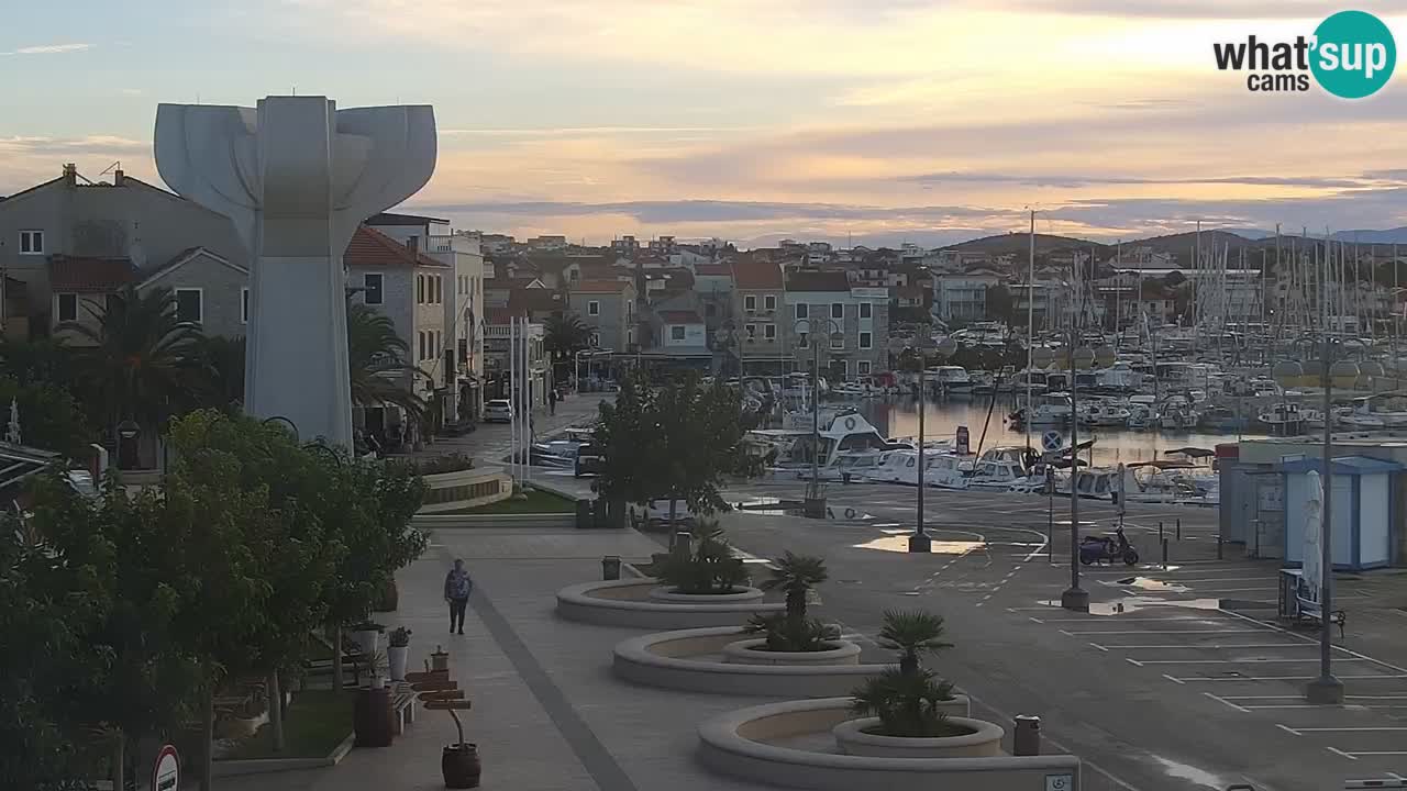 Vodice web kamera – marina i riva