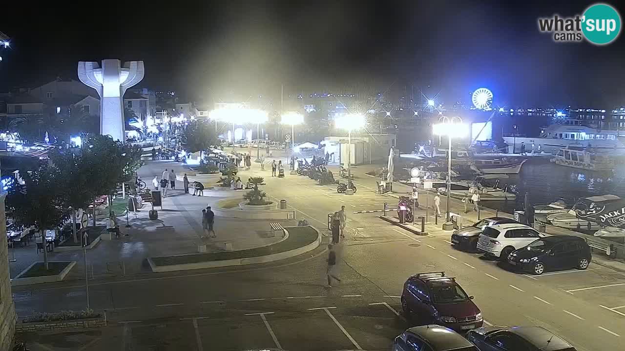 Vodice spletna kamera – marina in riva