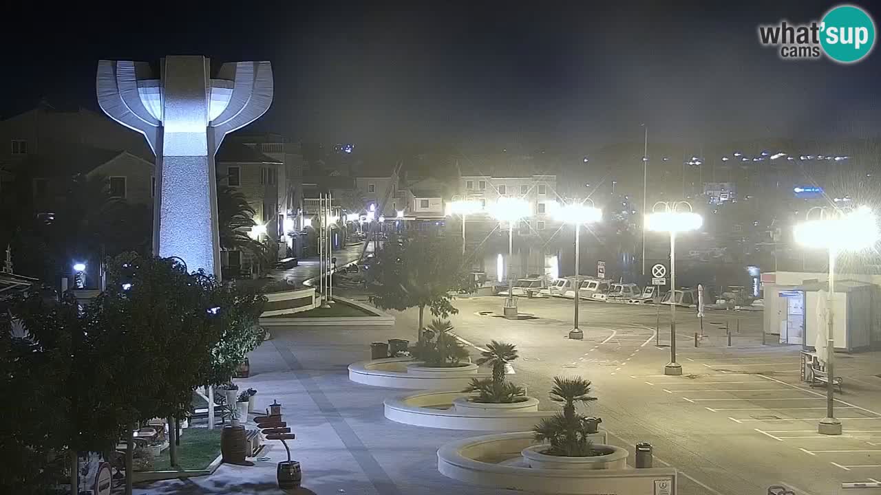 Vodice Live webcam – marina and  seafront