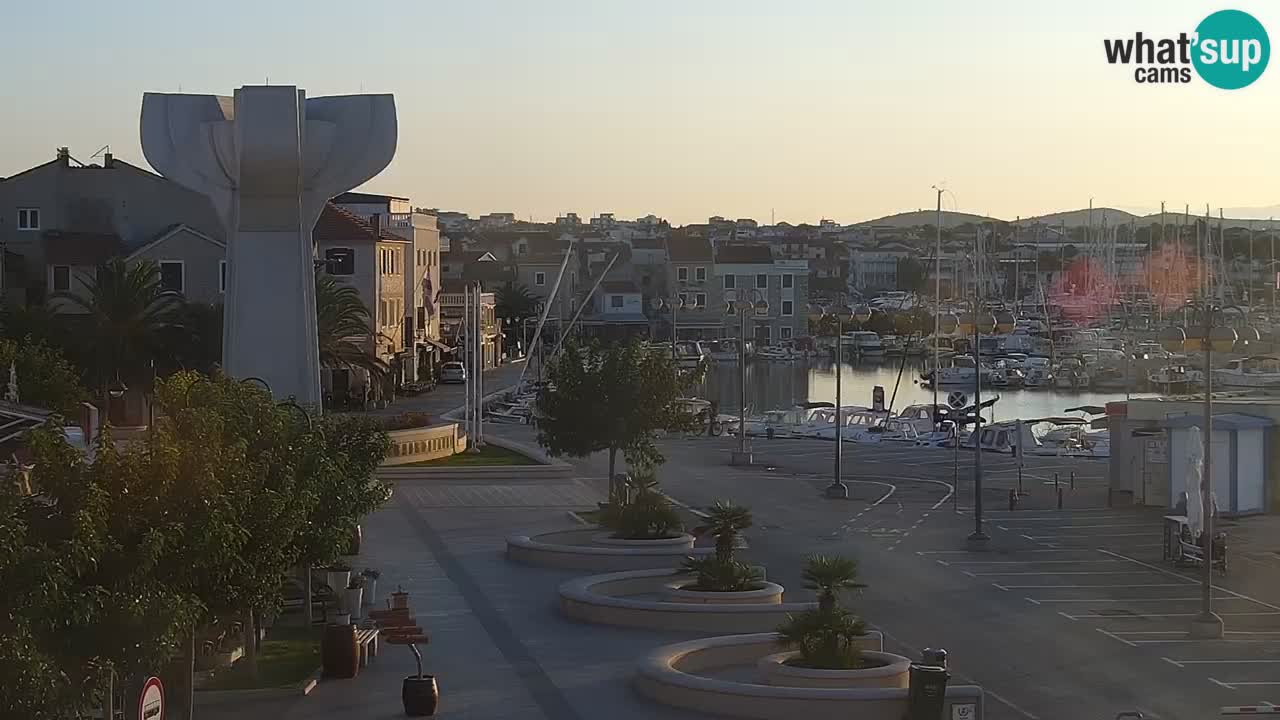 Vodice web kamera – marina i riva
