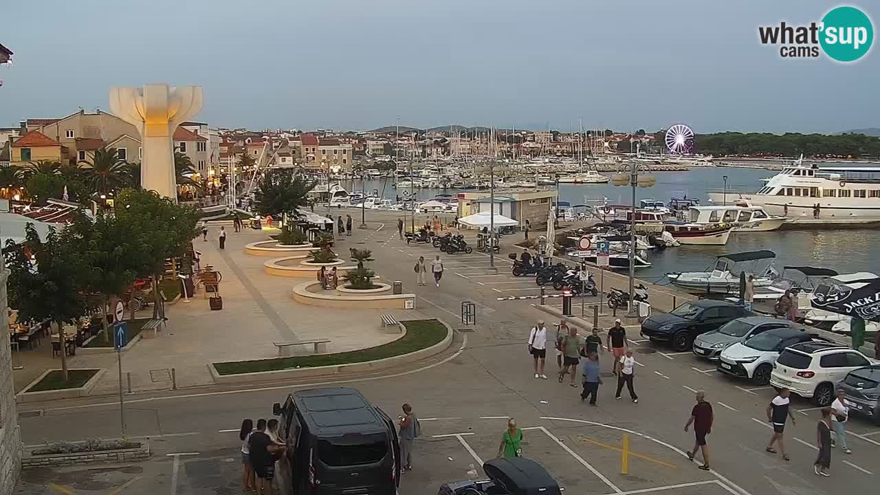 Vodice Live webcam – marina and  seafront