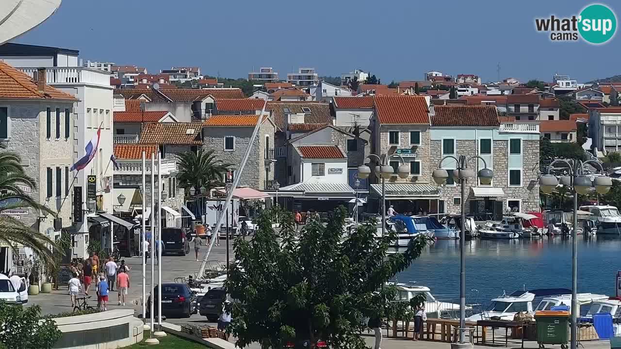 Vodice Live webcam – marina and  seafront