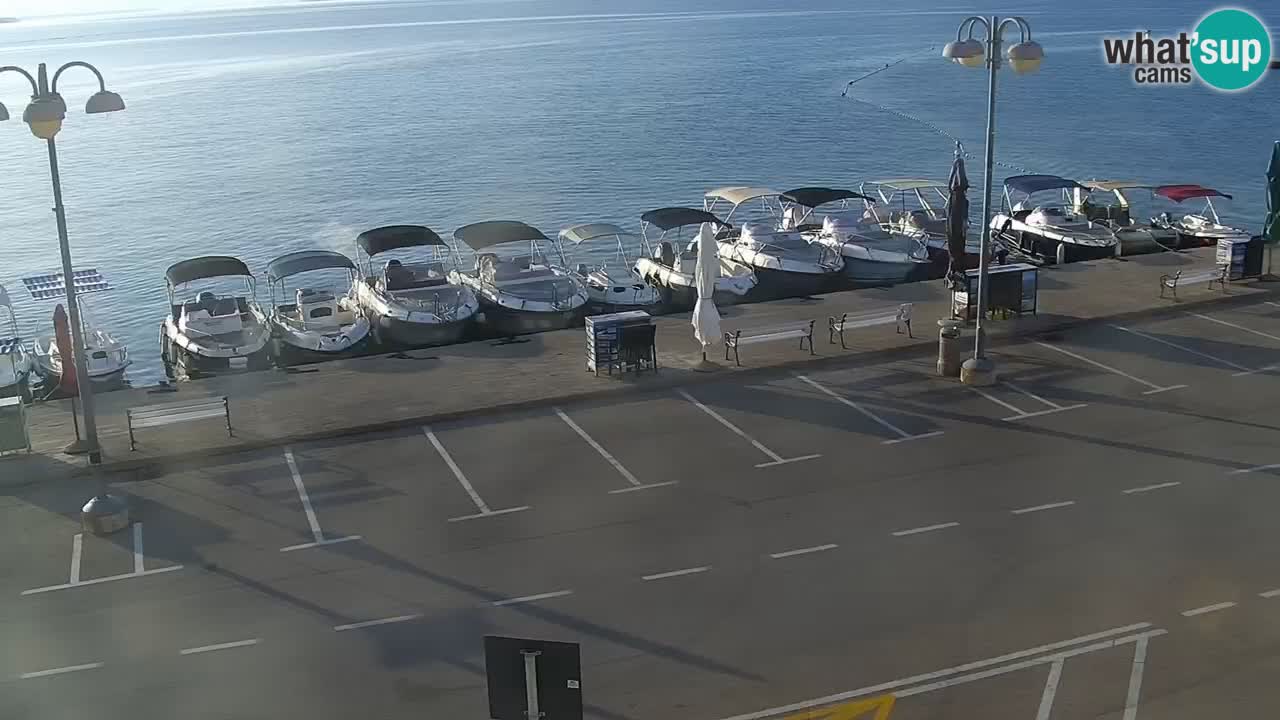 Vodice Live webcam – marina and  seafront