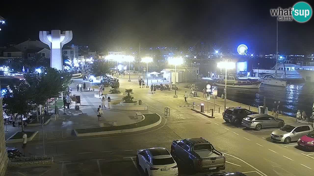 Vodice Live webcam – marina and  seafront