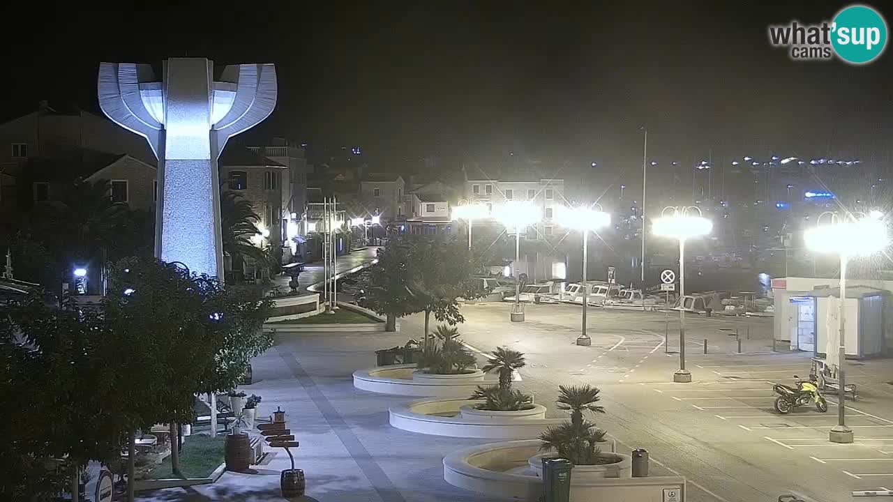 Vodice Live webcam – marina and  seafront