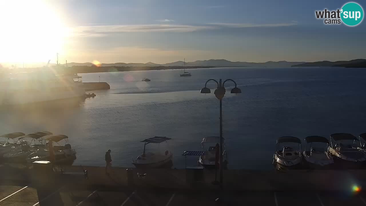 Vodice Live webcam – marina and  seafront